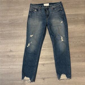 Mother Jeans Size 29 Superior The Flirt Cold Feet Wash  Distressed Stretch